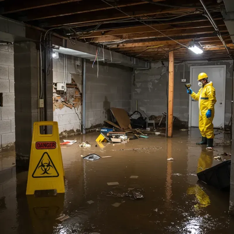 Flooded Basement Electrical Hazard in Decatur County, KS Property